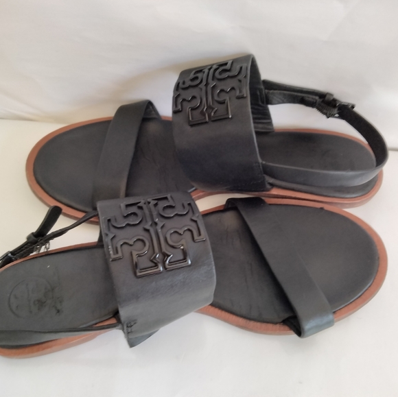 Tory Burch Black Melinda Sandals size 7.5 - Picture 12 of 14